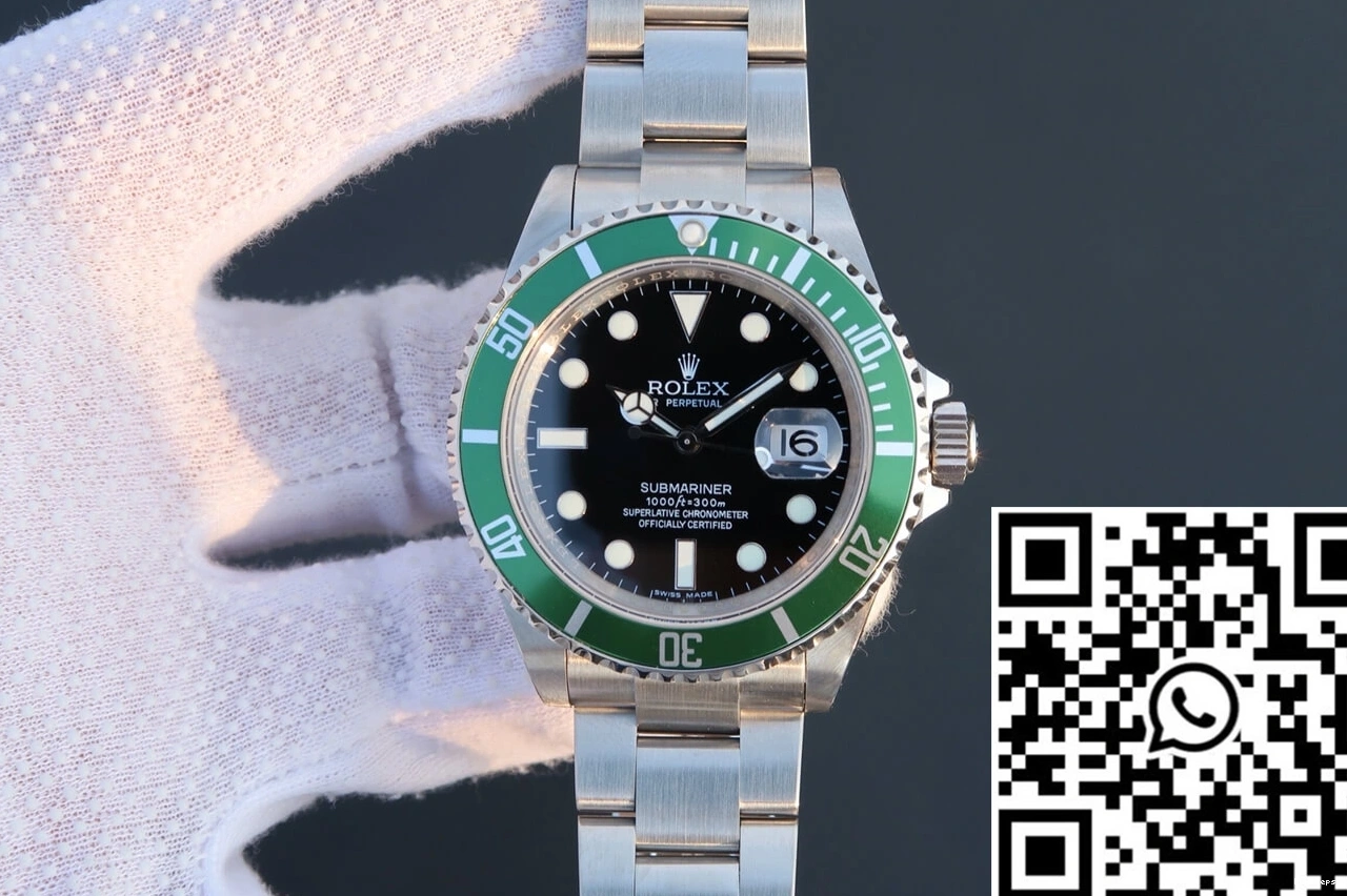 Bezel Factory JF 16610LV-93250 Green Rolex Submariner 1112